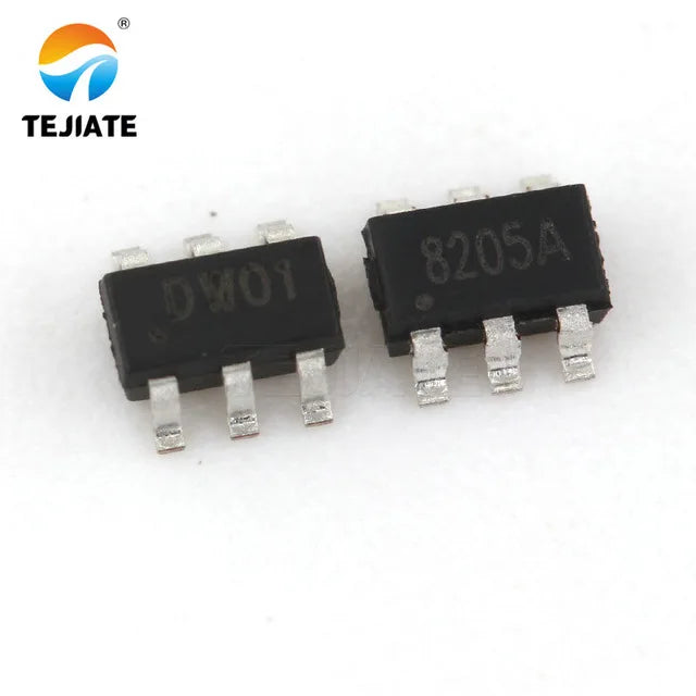 5PCS DW01A SOT23-6 8205A TSSOP8 8250A SOT23-6 lithium battery protection IC core W01A SOT23-6 8205A TSSOP8 8250A SOT23-6