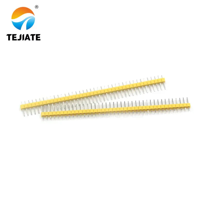 10PCS Single Row 1*40P Straight Pin Iron Foot Spacing 2.54MM Black/White/Blue/Red/Green/Yellow Plastic Connector Kit