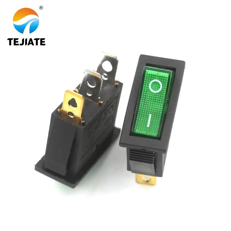 5PCS KCD3 Microswitch Electric Cooker Frying Pan Boat Type Toggle Switch Ship-type Seesaw 2/3 Feet 2/3 Gear Power Button Kit