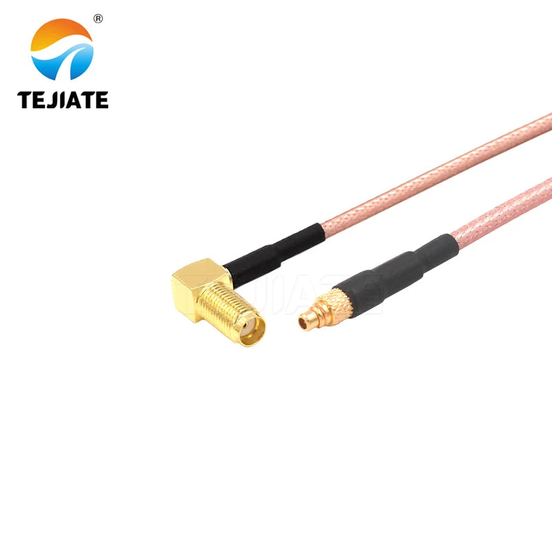 1PCS TEJIATE Adapter Cable MMCX To SMA Type MMCXJ Convert SMAKW 8-90CM 1M 1.5M 2M Length Connector RG316 Wire