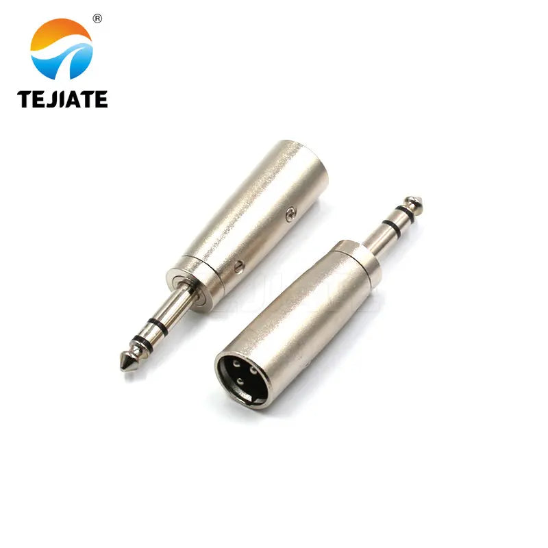 1PCS Three-core Cannon To RCA Microphone Adapter KK-JJ-JK 6.3/6.55MM Audio Connector
