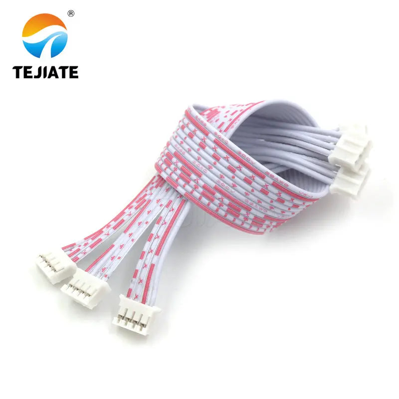 5PCS PH2.0MM Double Head Red/White Row Wire 4/8/10P 10/20/30CM Plug Connector Line