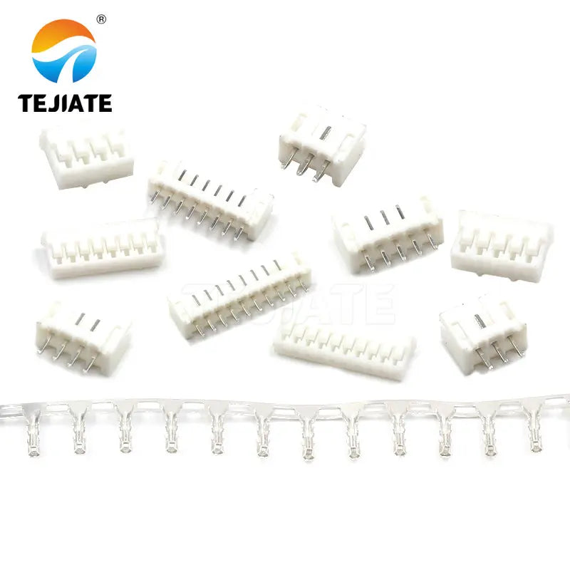 50PCS PH2.0MM Connector 2/3/4/5/6/7/8/9/10/12P Adapter Ternimal Straight Pin Base+Plug+Reed