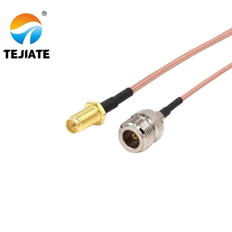 1PCS TEJIATE Adapter Cable RPSMA To N Type RPSMA-KY Convert N-K 8-90CM 1M 1.5M 2M Length Connector RG316 Wire