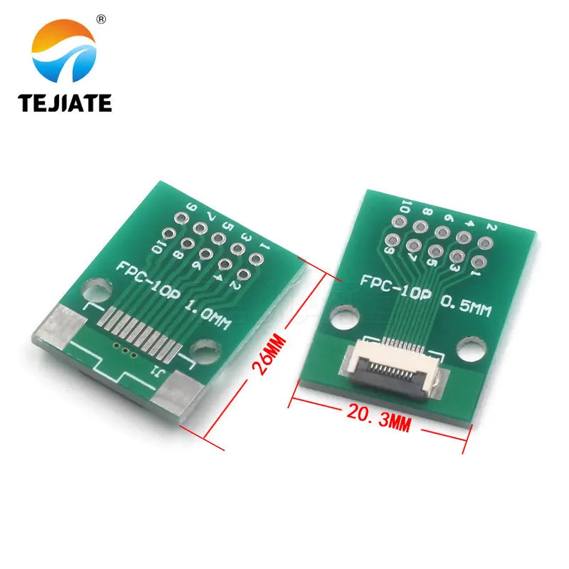 1 F P C / F F C Flat Cable Transfer Plate Direct Insert D I Y 0.5 MM Space Connector 6 8 10 20 30 40 60 P 0.5 Change 2.54 Type