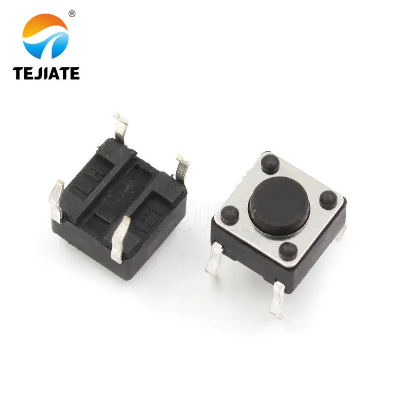 100PCS DIP Microswitch Tact Switch Press Button Switch Vertical Key Switch 6*6*4.3/4.5/5/6/7/7.5/8/9/10/11/12/13/14/15MM 4 Feet