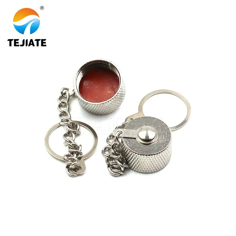 2PCS N-type UHF Dust Cap With Chains Waterproof Cover 16MM All Copper