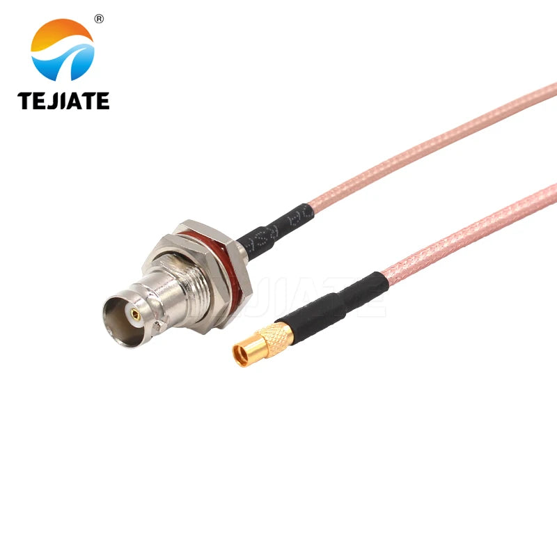 1PCS TEJIATE Adapter Cable BNC To MMCX Type BNCK Convert MMCXK 8-90CM 1M 1.5M 2M Length Connector RG316 Wire