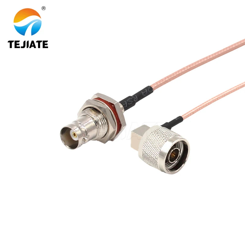1PCS TEJIATE Adapter Cable N To BNC Type NJW Convert BNCK 8-90CM 1M 1.5M 2M Length Connector RG316 Wire