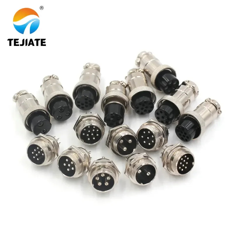 1 set of aviation plug GX20-2P/3P/4P/5P/6P/7P/8P/9P/10P/12P core 20mm socket aviation plug + socket
