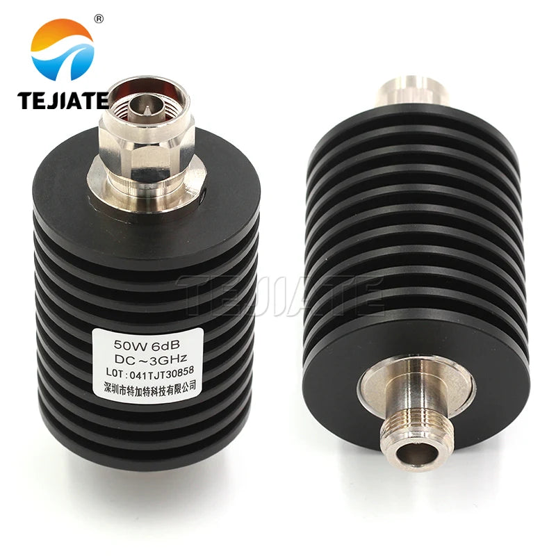 1PCS N-type attenuator N-JK 50W attenuator DC-3GHz 5DB-50DB RF coaxial connector