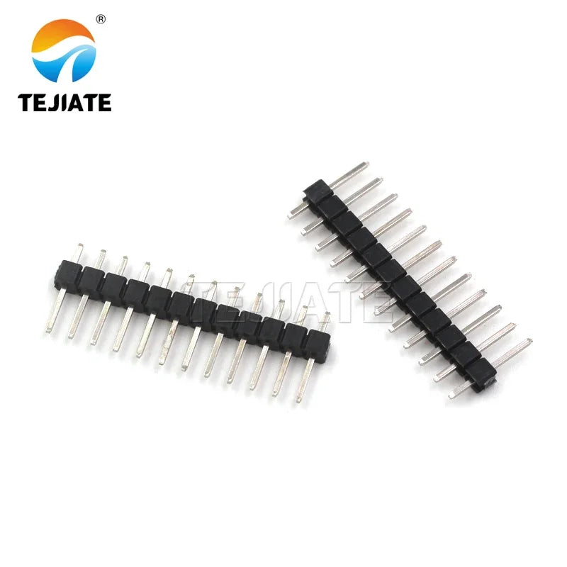 Single row pin spacing 2.54MM 1*2/3/4/5/6/7/8/10/12/20/30P copper pin header