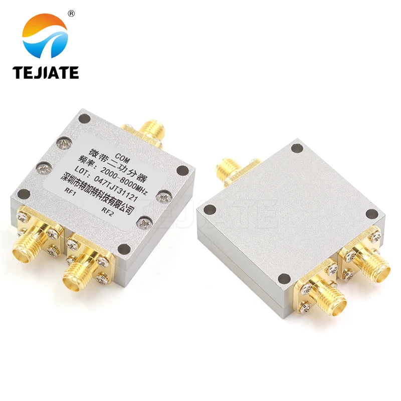 1PCS SMA Power Divider One to Two 0.5-8G 0-6000MHz Microstrip Splitters RF Combiner