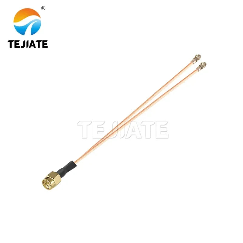 0.1m 1 to 2 RG178 Cable SMA Pigtail RF Antena UFL Seat SMA Female male To 3pcs WIFI Antenna Extension Jumper
