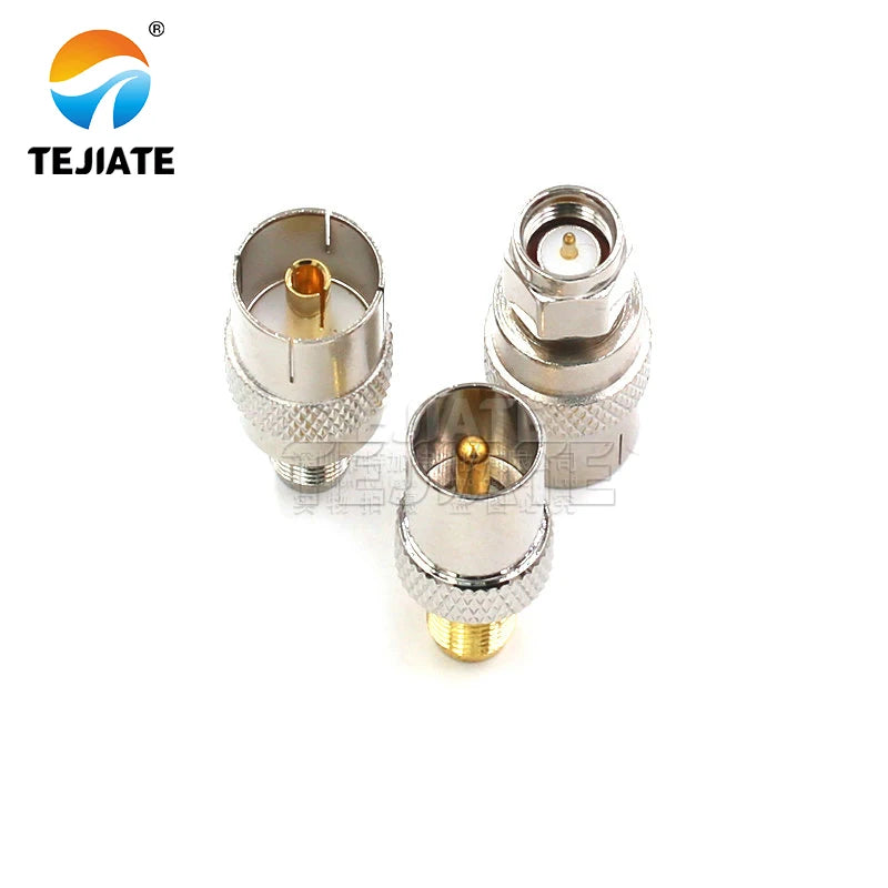 1PCS SMA to TV adapter SMA-TV-KJ extension stem internal and external nickel plated RF coaxial connector testing