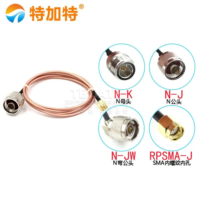 1pcs high frequency RF connection jumper  n male female to SMA male female screw inner hole rg316 N-JKW adapter wire 0.08~2M