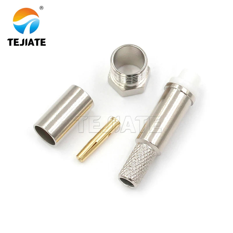 1PCS FME Female and Male All Copper Nicklplated Wholesale Jack Crimp for RG58/RG142 Connector