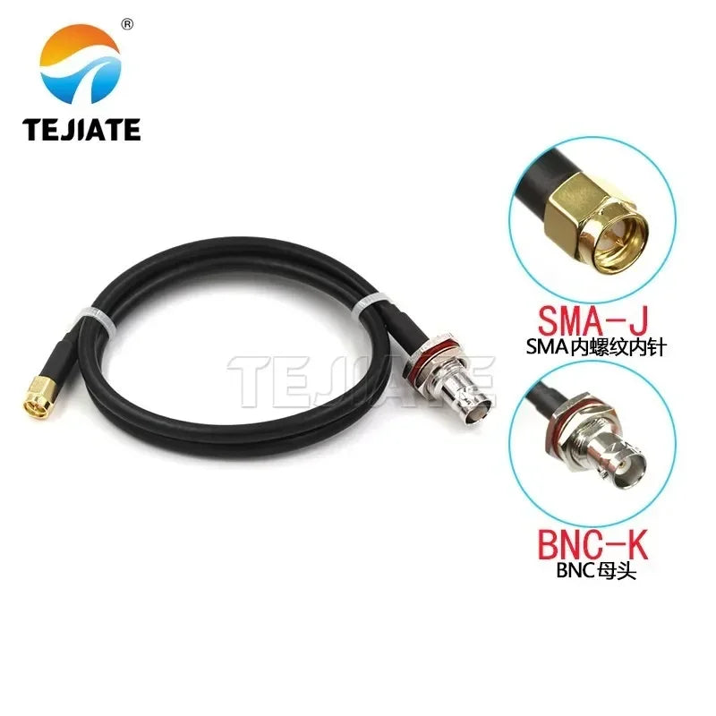 1PCS BNC to SMA connecting cable RG58 RF cable BNC male female to SMA male female adapter cable 50-3 Q9 extension cable