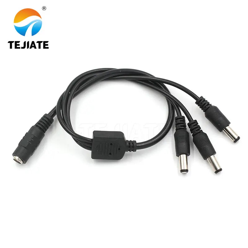 2PCS 12V female head line male head DC5.5*2.1 connection line plug connector monitoring power cord 24V one minute drag two three