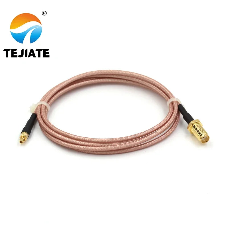 1PCS TEJIATE Adapter Cable MMCX To SMA Type MMCX-J Convert SMA-KY 8-90CM 1M 1.5M 2M Length Connector RG316 Wire