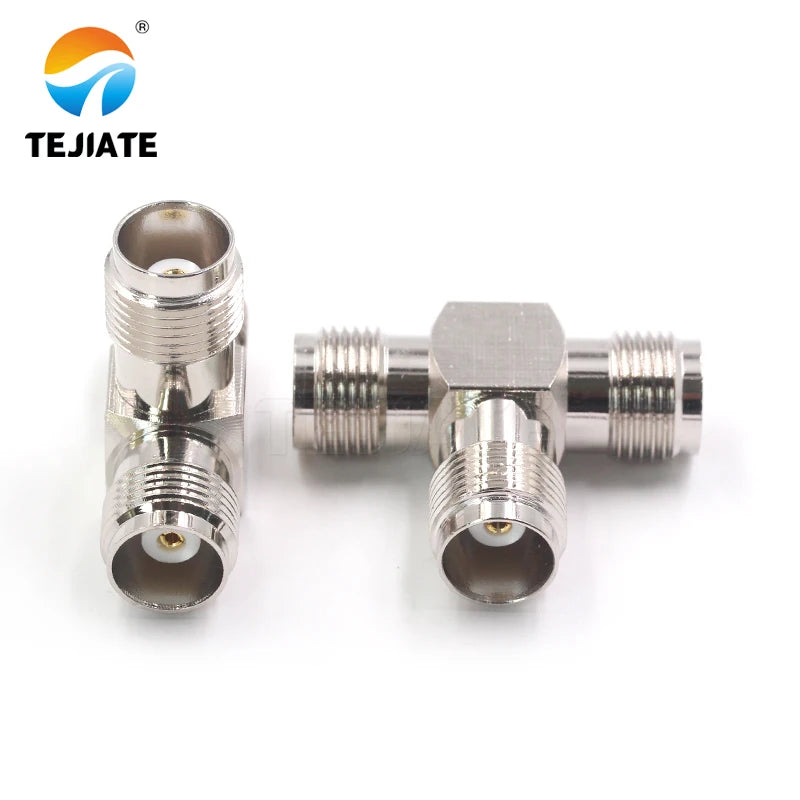 1PCS TNC/TNC-JJ/JK/JKW/KK Radio Frequency Connector Male and Female Triple Dule RF Coaxial Adapter