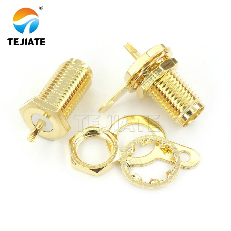 1PCS SMA-KY-1.13 Female Hexagon Antenna External Screw Inner Hole RF Coaxial Adapter Connector