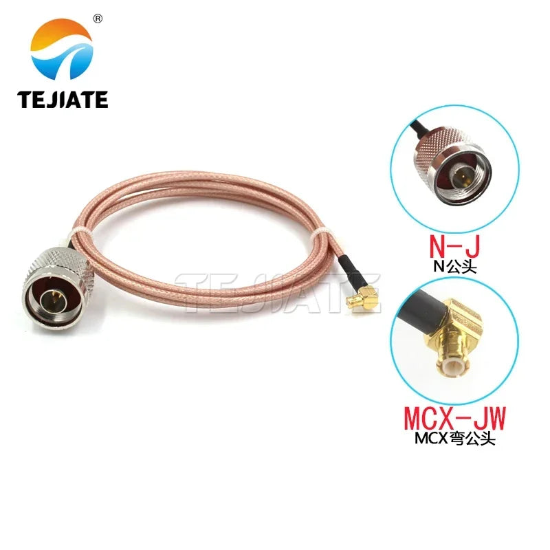 1PCS MCX to N Male Adapter RF Line RG316 Connection Impedance 50 Ohms - MCX-JW MCX-J MCX-K to N-J
