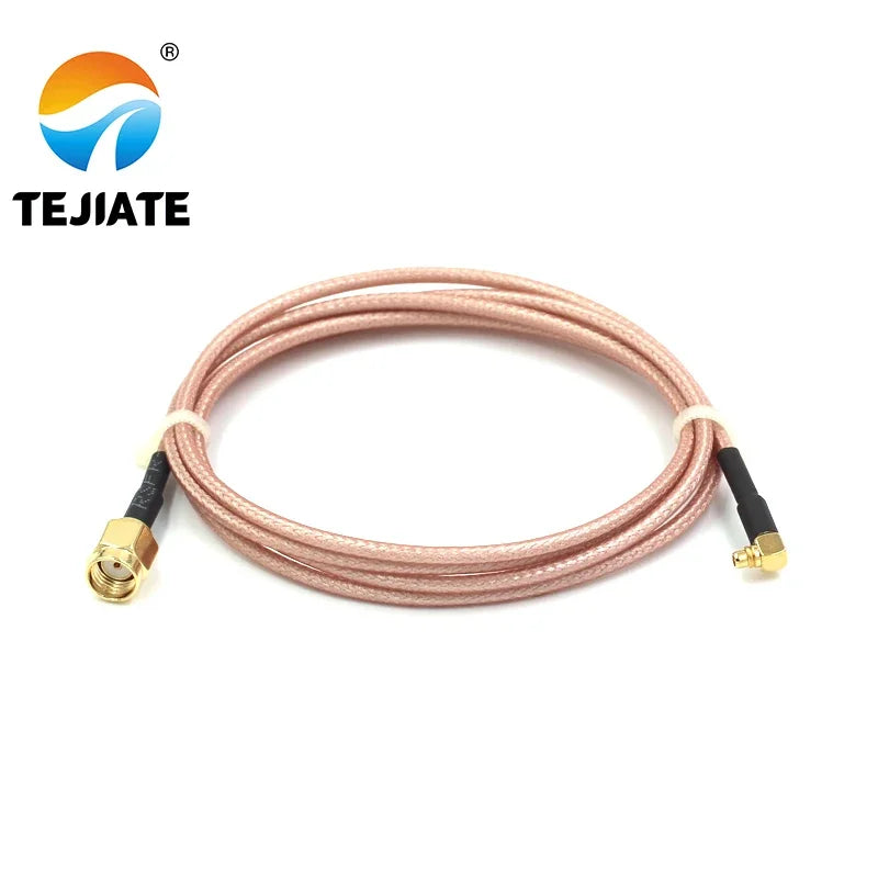 1PCS TEJIATE Adapter Cable MMCX To SMA MMCX-JW Convert RPSMA-J 8-90CM 1M 1.5M 2M Length Connector RG316 Wire