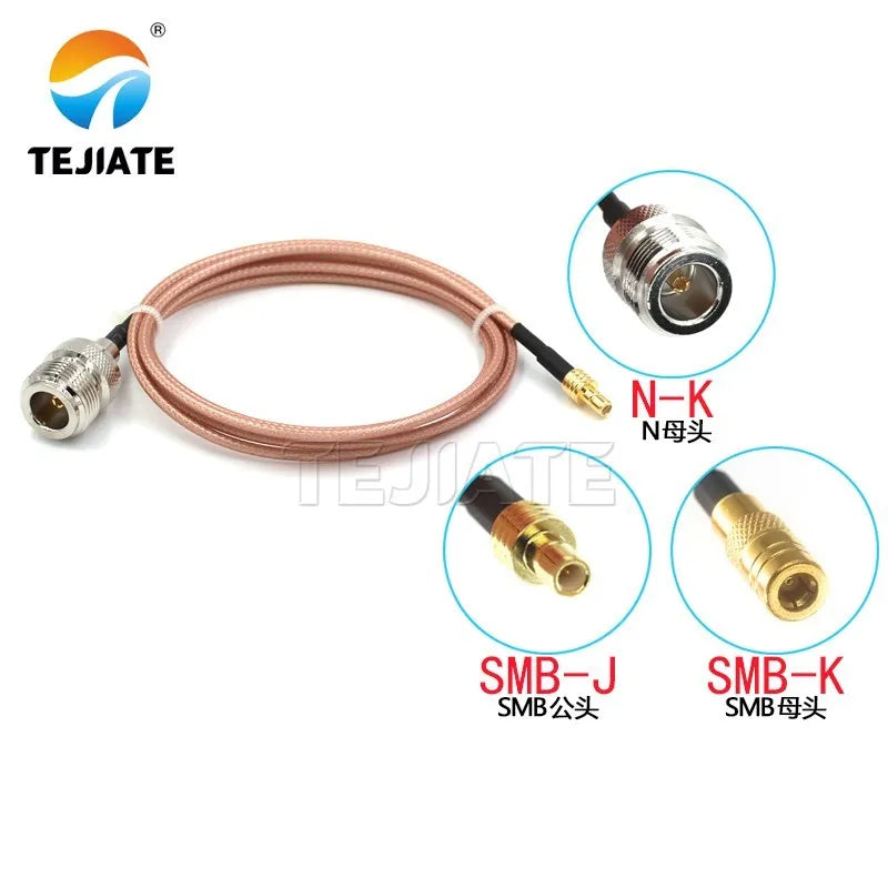 1PCS N to SMB adapter cable SMB-J SMB-K to N-K RF cable N female to SMB male female extension cable RG316 coaxial line