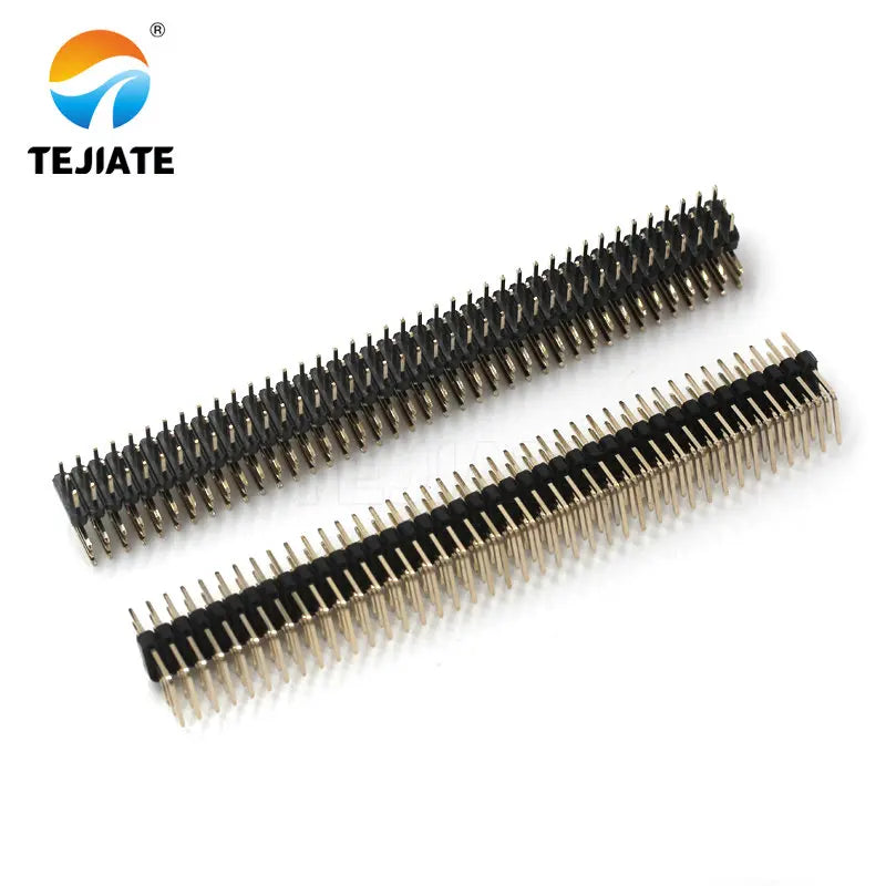 1PCS 2.54 3*40 Three Row Male Female 90 degree right angle R/A Breakaway PCB Pin Header socket Connector Pinheader 3x40p