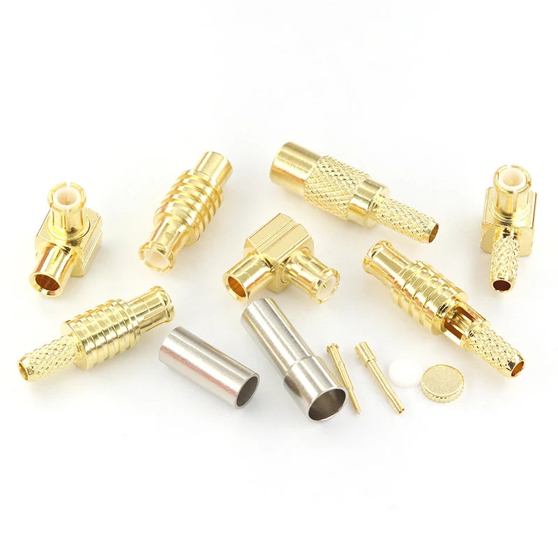 5PCS RF Connector MCX-J-JW-K-1.5 Right Angle Elbow Inner Pin/Hole Male Head No Wire