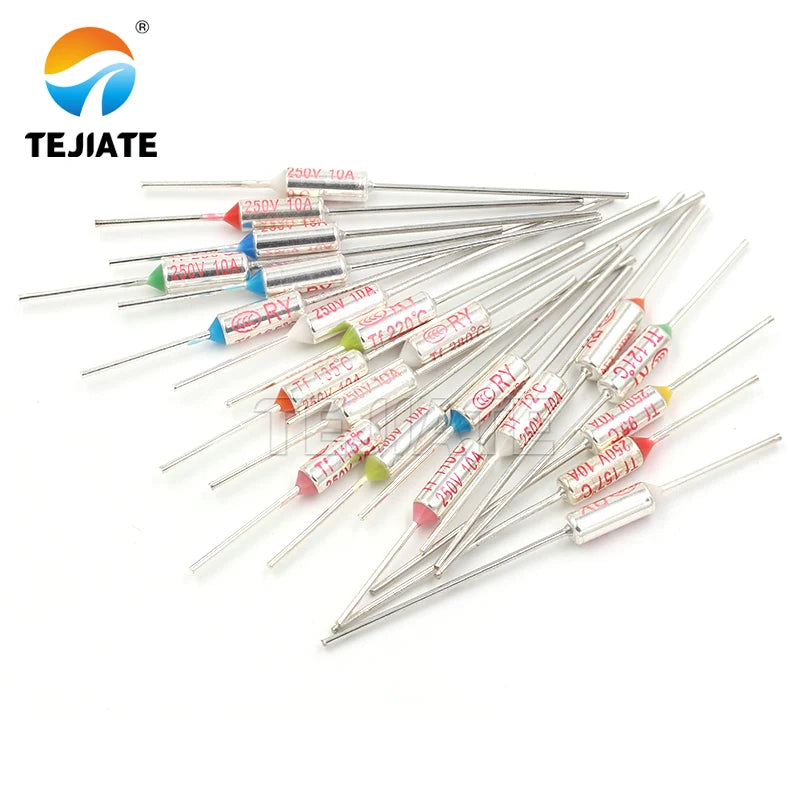 5pcs RY-140 172 185 192  degree Thermal Fuse 10A 250V Thermal Cutoffs Rice cooker Temperature fuse