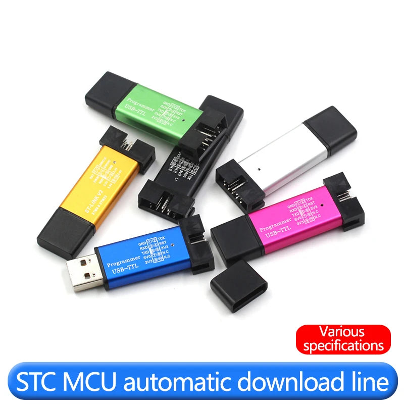 STC MCU 51 program automatic download line burner USB to TTL manual free bios start programmer ISP