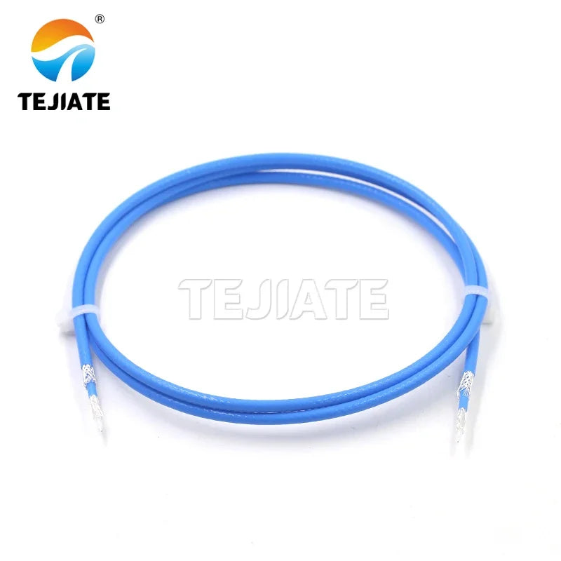 TRRG316 blue sheathed silver-plated wire TRB special cable three-coaxial double-layer shielded RF coaxial line