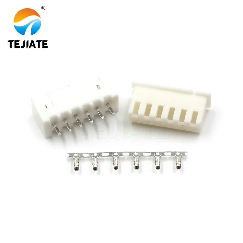 50PCS XH2.54MM Connector Plug+Straight Pin Socket+Terminal 2/3/4/6/8/10/12P Wire Cable Adpter Spring DIY Kit