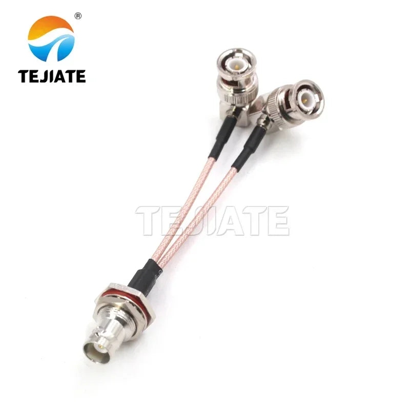 BNC Male Female To Two BNC Adapters 10cm RG316 Cable