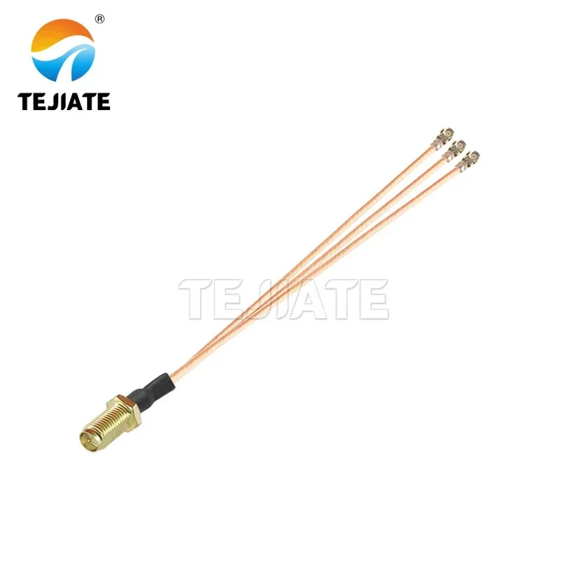 0.1m 1 to 2 RG178 Cable SMA Pigtail RF Antena UFL Seat SMA Female male To 3pcs WIFI Antenna Extension Jumper
