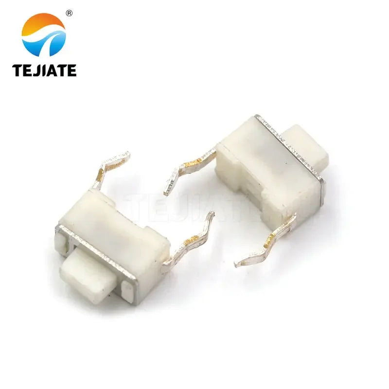 50PCS Patch Direct Insertion Horizontal-type 2 Feet Touch Key Microswitch Copper 2 Foot Side Press Button Switch 3*6*5MM Bracket