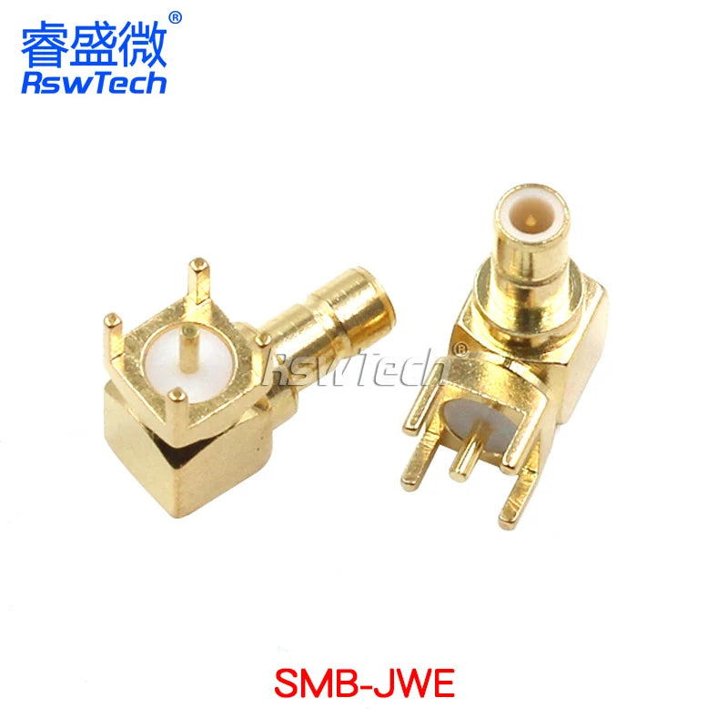 2PCS SMB RF Adapter Antenna Pedestal SMA to SMB-JJ/KK L-type BNC/SMA Male To SMB Male Header SMB Double Way Connector