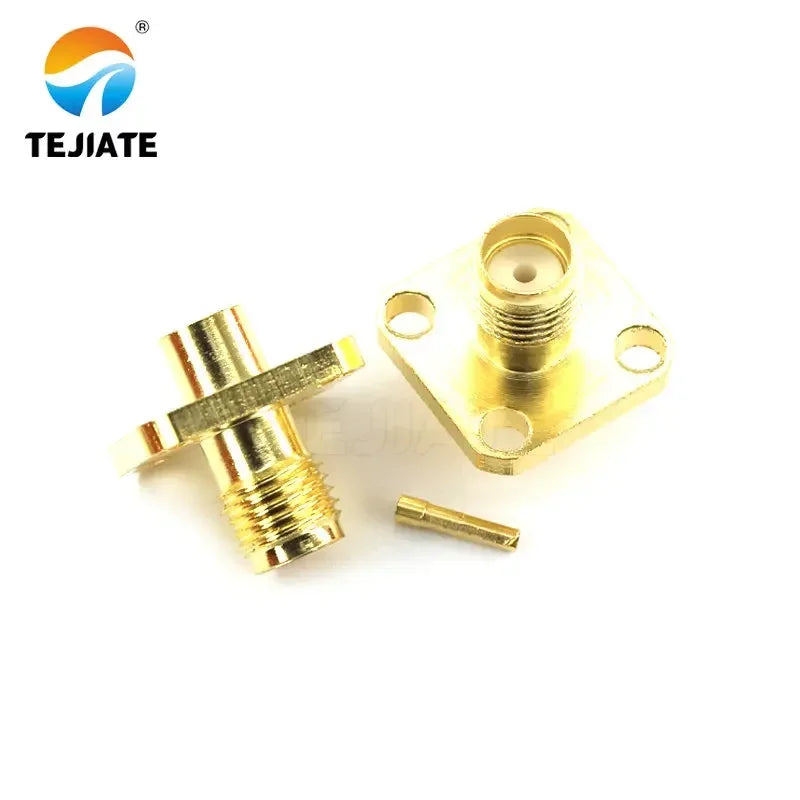 1PCS SMA RPSMA N Connector Male Header Srtaight/Bent Header Half Flexible Steel Welding Adapter Match For RG141/402