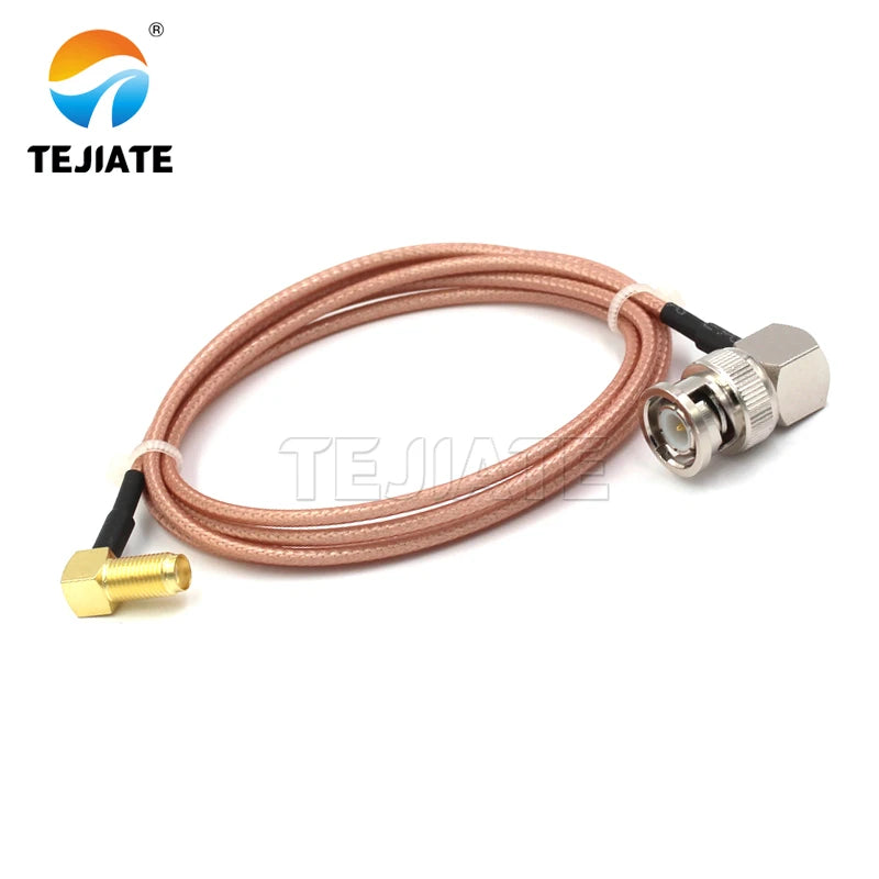 1PCS SMA-KW to BNC connection line SMA-JW bent male to BNC-J BNC-JW BNC-K RF line RG316 adapter line impedance 50 ohms
