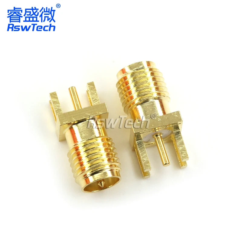 1PCS SMA-KE Connerctor SMA-KWE Adapter Straight /Bent Header Square/Skew Foot Base male female PCB connector