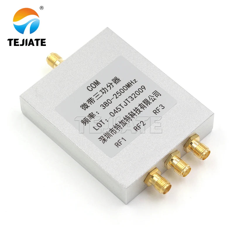 1PCS SMA power divider 2-8G 380-2500MHz WIFI coverage/GPS power divider one on three combiner