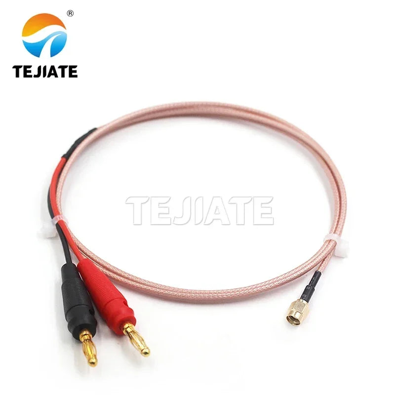 SMA/BNC/N/TNC/UHF/MMCX RF cable to 4mm red and black banana plug RG316 cable