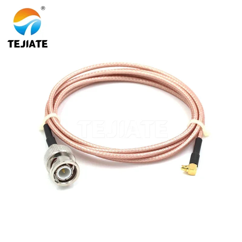 1PCS TEJIATE Adapter Cable MMCX To BNC Type MMCXJW Convert BNCJ 8-90CM 1M 1.5M 2M Length Connector RG316 Wire