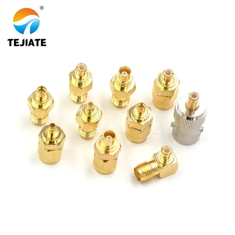 1PCS SMA to MCX MMCX adapter SMA/MCX/MMCX-J/K internal and external RF coaxial adapter connector antenna gold-plated