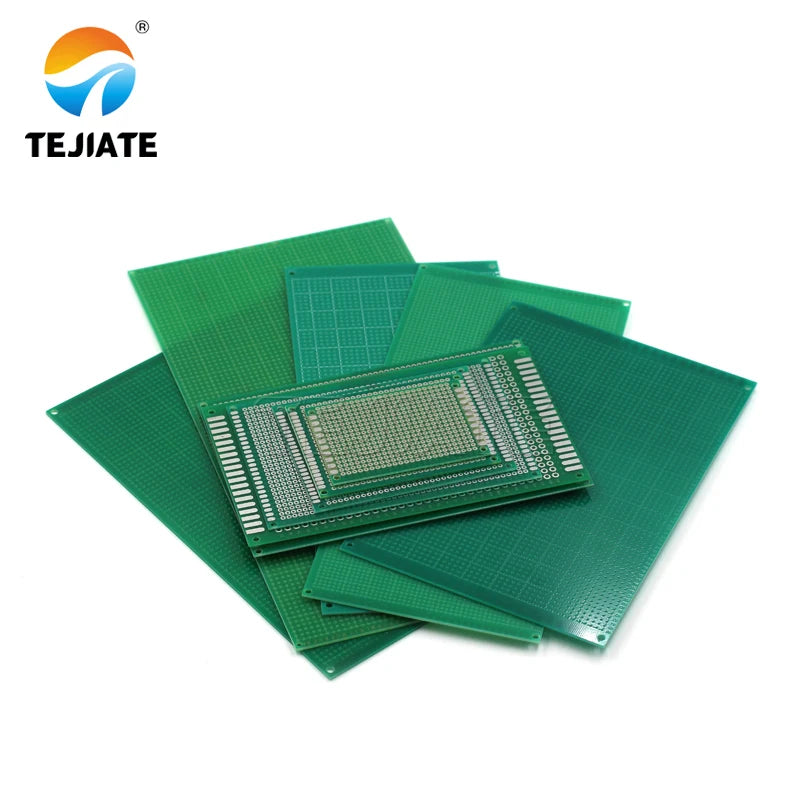 PCB circuit board universal board single-sided tin spray green oil glass fiber experimental board hole board welding 9*15