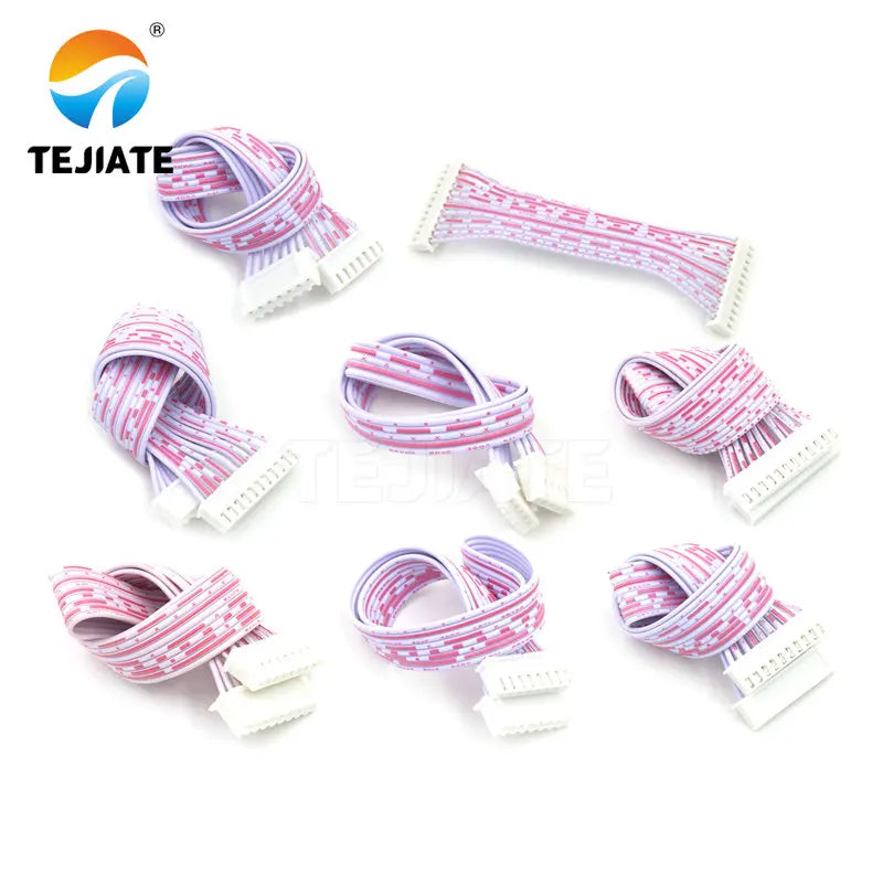 XH2.54mm spacing connecting wire 2.54 plug wire length 30/20/10CM red and white ribbon cable 2P/3P/4P/5P/6P/7P/8P/9P/10P/11P/12P