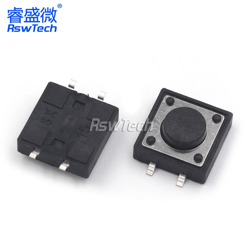 20PCS Paster-type Vertical 4 legs Touch Key Microswitch Erect 4 Foot Button Switch 12*12*4.3/5/6/8/10/13MM