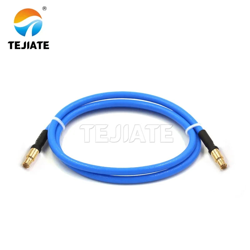 1M RG141 MCX to MCX SMA to MCX Male/Female Blue Semi-flexible Cable